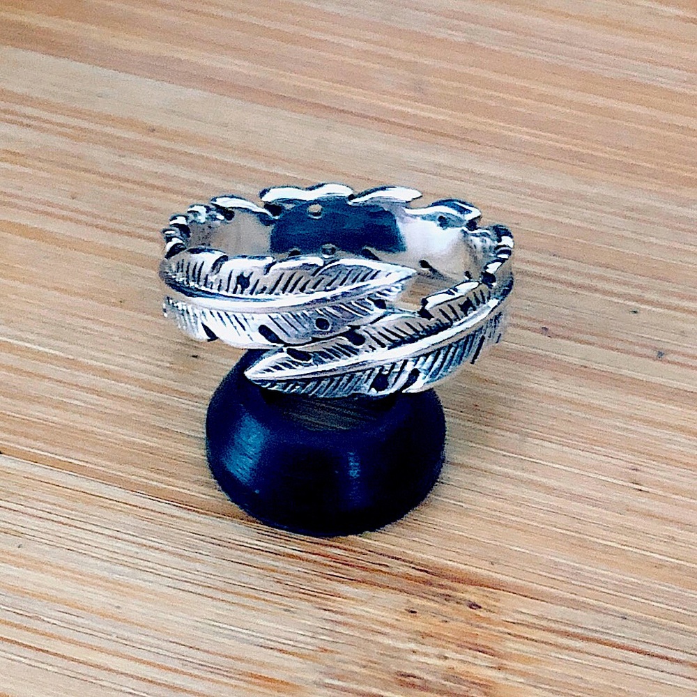 $59 Native American Southwest Signed Estate Ring Sterlingt Marked TH 925 L^